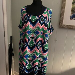Gabby Skye Multicolor Geometric Dress
